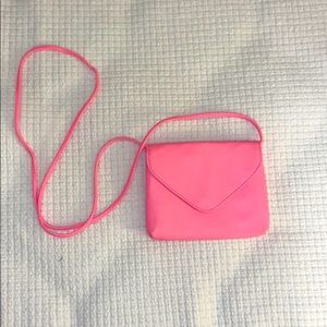 Hot Pink Mini Purse with long strap